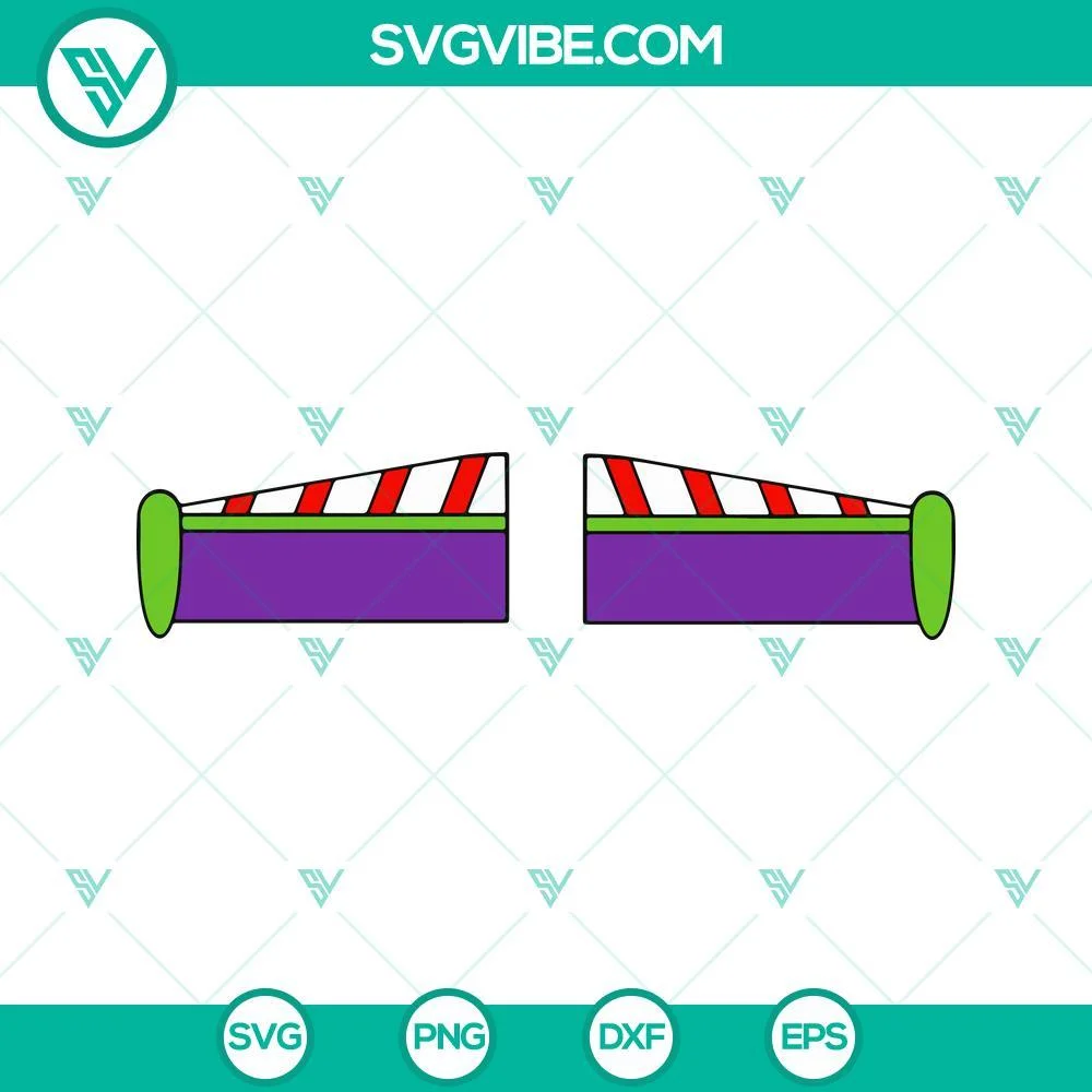 Movies, SVG Files, Buzz Lightyear Wings SVG Image PNG DXF EPS Vector Clipart 1