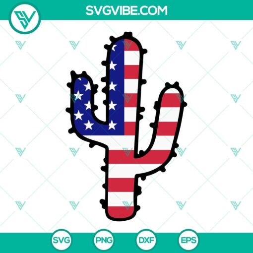 cactus 4th of july svg cactus svg fourth of july svg independence day svg png dxf eps cricut 7 mockup