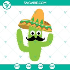 Cinco De Mayo, Holiday, Mexico, SVG Files, Cactus Fiesta Cinco De Mayo Svg, 10