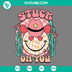 SVG Files, Valentine's Day, Cactus Stuck On You SVG Image, Leopard Smiley Face 2