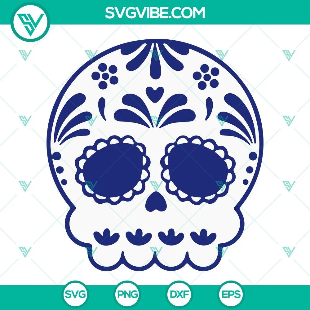 Halloween, SVG Files, Calaverita Conchas Skull SVG Files Bundle, Mexican 2