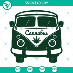 Cannabis, SVG Files, Cannabus SVG Images, Hippie Van Marijuana SVG Files, 2