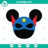 Captain America themed mouse ears cut file bundle in SVG, PNG, DXF, and EPS formats for crafting projects.