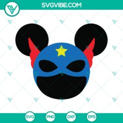 Disney, Movies, SVG Files, Captain America Mouse Ears SVG Images PNG DXF EPS 1