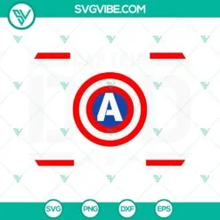 Fathers Day, SVG Files, Captain Dad American SVG Images, Superhero Dad SVG 2