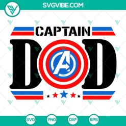 Father’s Day, SVG Files, Captain Dad Superhero Dad Funny SVG Files – 9