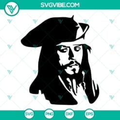 Movies, SVG Files, Captain Jack Sparrow SVG Download, Johnny Depp SVG Image, 10