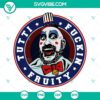Captain Spaulding SVG file with Tutti Frutti design, PNG images for download.