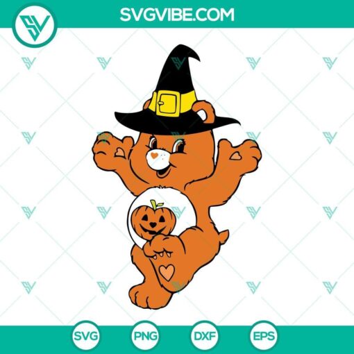 care bears pumpkin halloween bundle svg png dxf eps cut files 1 mockup