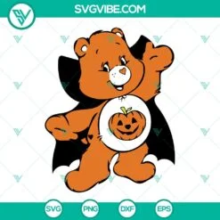 care bears pumpkin halloween bundle svg png dxf eps cut files 2 mockup