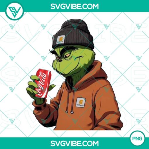 carhartt vintage grinch with cocacola png grinch christmas png mockup