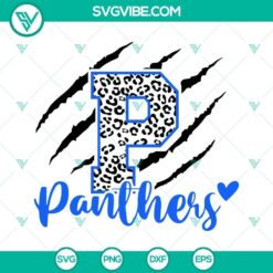 Carolina Panthers claw, leopard Panthers paw SVG images for digital use. Perfect for NFL fans and sporting projects.