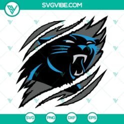 Football, Sports, SVG Files, Carolina Panthers Ripped Claw SVG Images, Carolina 11