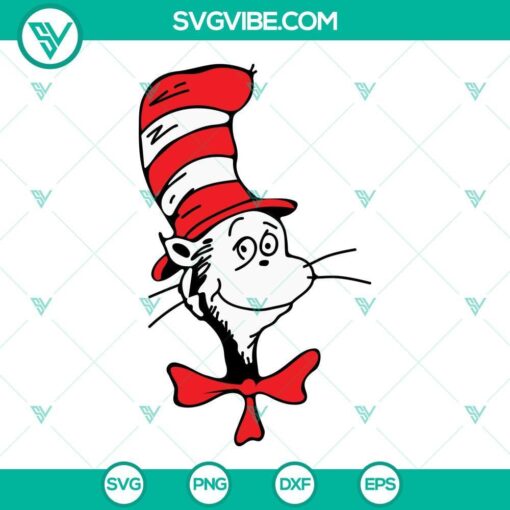 cat in the hat svg bundle dr seuss svg png dxf eps cricut files 6 mockup