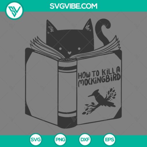 cat reading books svg cat funny quotes svg png eps dxf file mockup