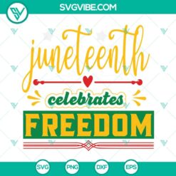 Juneteenth, SVG Files, Celebrate Juneteenth Freedom SVG Download, African 10