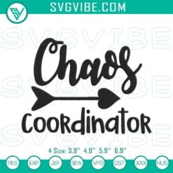 Embroidery Designs, Chaos Coordinator Embroidery Designs, Funny Teacher Day 2