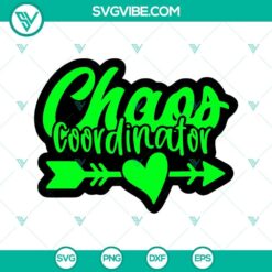 chaos coordinator svg bundle heart svg mom svg funny svg teacher svg png dxf eps 7 mockup