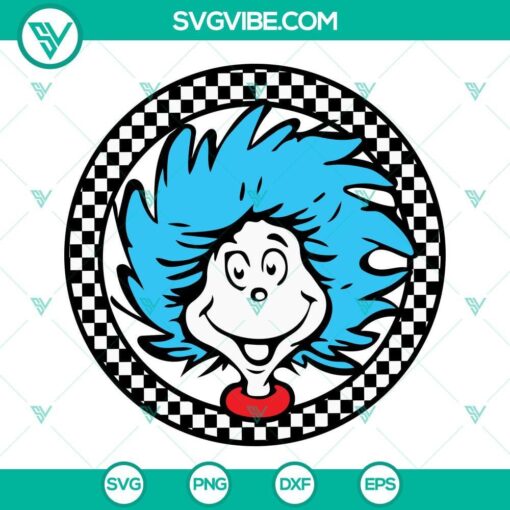 checkered dr seuss svg read across america svg dr seuss day svg png dxf eps 2 mockup