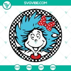 Cartoons, SVG Files, Teacher, Checkered Little Miss Thing SVG File, Thing Girl 6