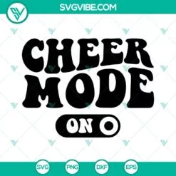 Football, Sports, SVG Files, Cheer Mode On SVG Image, Cheerleader SVG File, 2