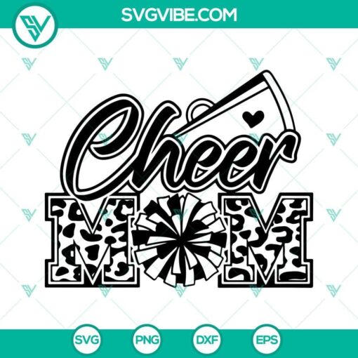 cheer mom svg pom pom svg football mom svg cheerleader svg megaphone svg 2 mockup