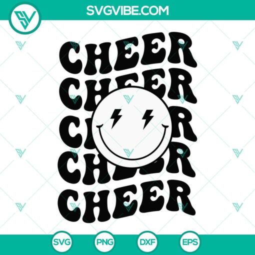 cheer svg cheerleading svg cheerleader svg smiley face svg 1 mockup