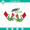 Christmas, SVG Files, Candy Cane Santa Hat SVG Download, Candy Christmas Lights 11