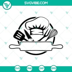 Food And Drink, SVG Files, Chef Monogram SVG Image, Chef SVG Files, Chef Logo 15