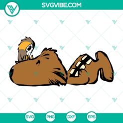 Disney, SVG Files, Chewbacca And The Porg SVG Image, Chewbacca Snoopy SVG Files 13