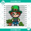 Chibi Chucky horror killer PNG and Lucky Chucky shamrock 4 leaf clover PNG design for digital use.