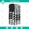 Chicago Bears American flag themed SVG download featuring Bears football team logos in PNG, DXF, and EPS formats for digital use.
