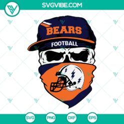 Football, Sports, SVG Files, Chicago Bears SVG File, Chicago Bears Layered SVG 4