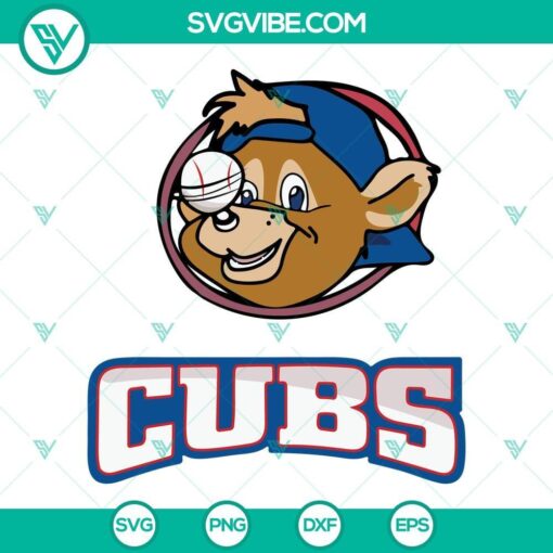 chicago cubs svg bundle baseball team chicago cubs svg cubs bear logo svg png eps dxf files 7 mockup