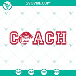 Chiefs Coach SVG Image, Andy Reid SVG Files, Coach Reid SVG Images PNG DXF EPS Files