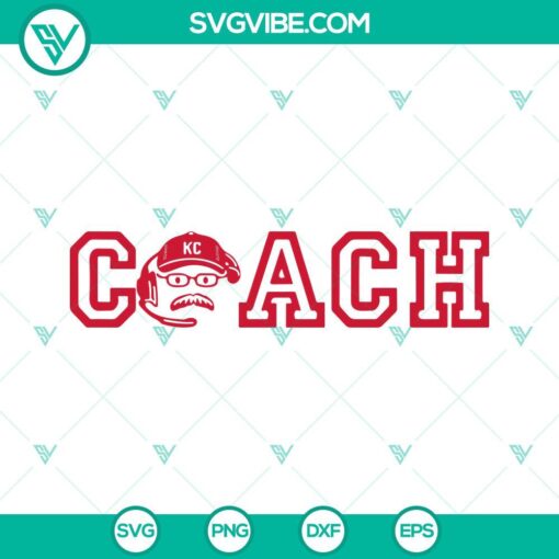 chiefs coach svg andy reid svg coach reid svg png dxf eps files 7 mockup