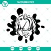Creepy Child’s Play Chucky SVG images with blood effect for Cricut in PNG DXF EPS format.