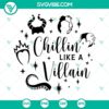 Disney Villains SVG design featuring Evil Queen, perfect for crafting projects.