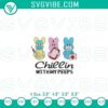 Chillin With My Peeps Nurse embroidery file with Easter nurse design, perfect for holiday-themed projects.