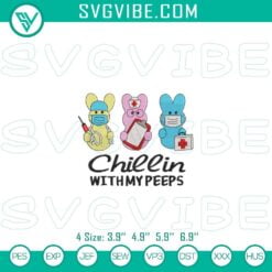 Easter Embroidery Designs, Embroidery Designs, Chillin With My Peeps Easter 2