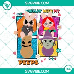 Chillin With My Peeps Horror PNG Images, Nightmare Before Christmas Easter PNG Image