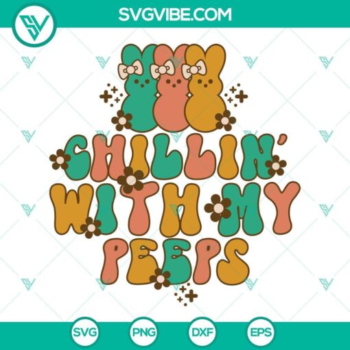 chillin with my peeps svg easter svg peeps svg funny easter svg 9 mockup