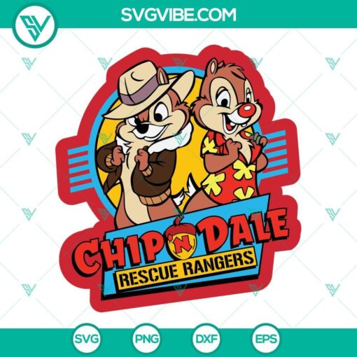 chip and dale rescue rangers svg png dxf eps cut files for cricut silhouette 2 mockup