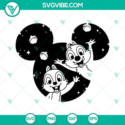 chip and dale svg disney ears svg chip n dale rescue rangers svg 6 mockup