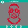 Chris Jones Kansas City Chiefs SVG design with player image in PNG, DXF, and EPS formats for download.