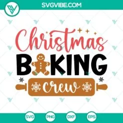 Christmas, SVG Files, Baking Christmas Cheer SVG Files PNG DXF EPS Cut Files 4