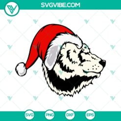 christmas bear svg bear santa hat christmas svg grizzly bear svg wilderness svg christmas svg bundle 6 mockup