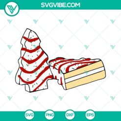 Christmas, SVG Files, Christmas Cake Tree SVG Images, Little Debbie SVG File, 2