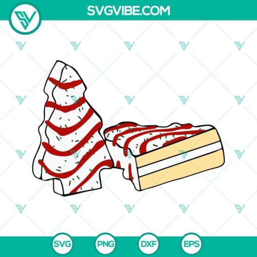 christmas cake tree svg little debbie svg christmas tree cake svg 7 mockup