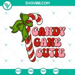 Christmas Candy Cane Cutie SVG Images PNG DXF EPS Cricut Silhouette